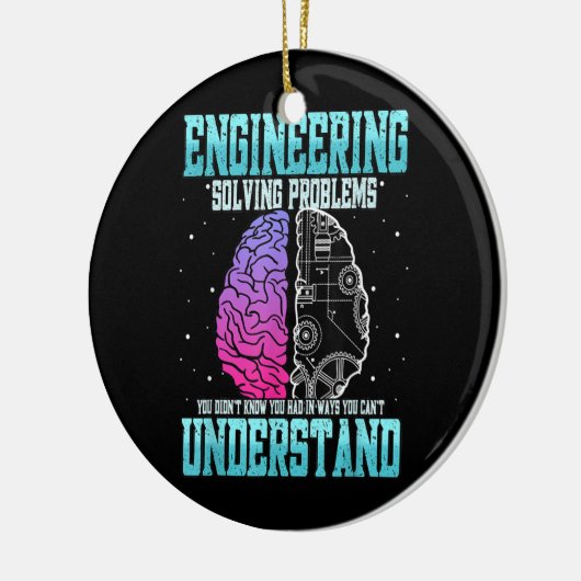 Funny Engineering Solution Problem Engineer Keramisch Ornament (Links)