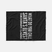 Funny Englieacher About Grammar And Christmas  Fleece Deken (Voorkant (Horizontaal))