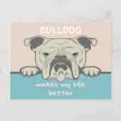 Funny English Bulldog Briefkaart (Voorkant)