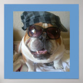 Funny English Bulldog Poster (Voorkant)