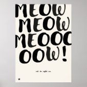Funny English Cat Quote Art Print (Voorkant)