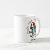 Funny English Cocker Spaniel Business Suit Coffee  Koffiemok (Voorkant rechts)