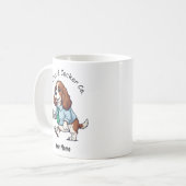 Funny English Cocker Spaniel Business Suit Coffee  Koffiemok (Voorkant links)