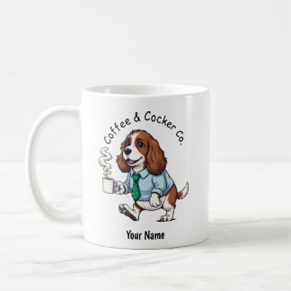 Funny English Cocker Spaniel Business Suit Coffee  Koffiemok