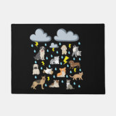 Funny English Idiom Raining Cats and Dogs Puppies Deurmat (Voorkant)