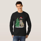 Funny English Mastiff Christmas Lights Shirt (Voorkant volledig)