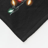 Funny English Setter Christmas Graphics Dog Lights Fleece Deken (Hoek)