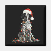 Funny English Setter Christmas Graphics Dog Lights Magneet (Voorkant)