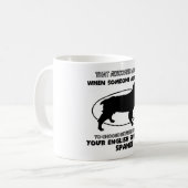 Funny ENGLISH SPRINGER SPANIEL design Koffiemok (Voorkant links)