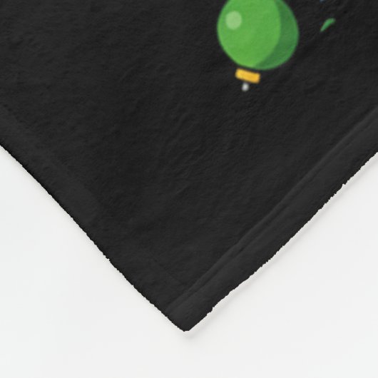 Funny English Springer Spaniel Dog Christmas Tree  Fleece Deken (Hoek)