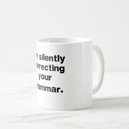 Funny English Teacher Grammar Mok (Voorkant rechts)