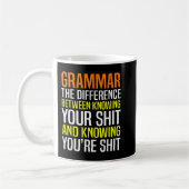 Funny English Teacher Grammar Police Sarcasm Koffiemok (Links)