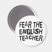 Funny English Teacher Magneet (Voorkant / Achterkant)