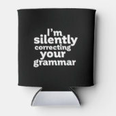 Funny English Teacher Silently Correction Grammar Blikjeskoeler (Voorkant)