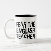 Funny English Teacher Tweekleurige Koffiemok (Links)