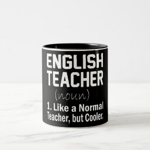 Funny English Teacher Tweekleurige Koffiemok