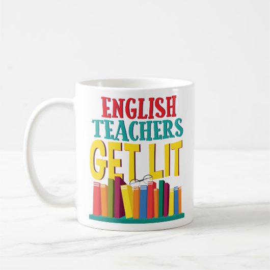 Funny English Teachers krijgen Lit Coffee Mok Gift (Links)