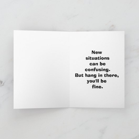 Funny Enmoegement Humor Wenskaart Kaart (Binnen)