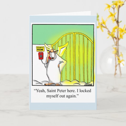 Funny Enmoegement Humor Wenskaart Kaart (Gele Bloem)