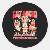 Funny Ent Squad Otolaryngologist Ent Valentines Da Ronde Sticker (Voorkant)