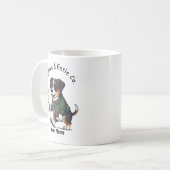 Funny Entlebucher Mountain Business Suit Coffee  Koffiemok (Voorkant links)