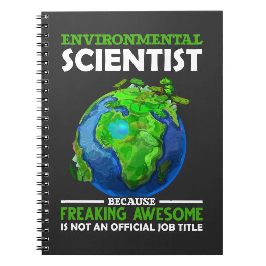 Funny Environmental Scientist Earth Science Humor Notitieboek (Voorkant)