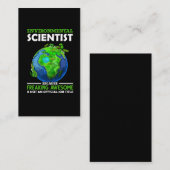 Funny Environmental Scientist Earth Science Humor Visitekaartje (Voorkant / Achterkant)