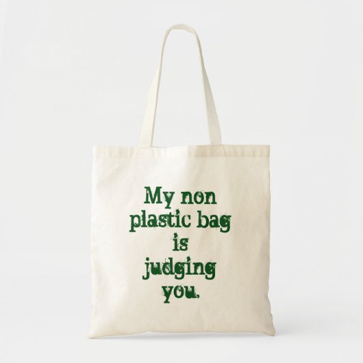 Funny Environmentalist Grocery Bag Eco Friendly Tote Bag (Voorkant)