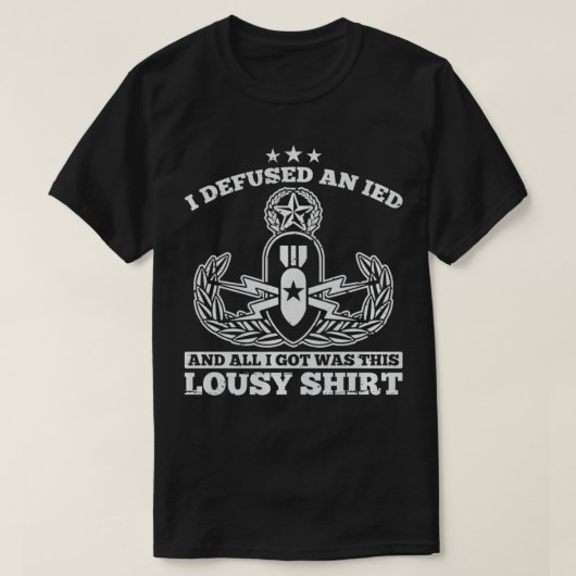 Funny EOD Eplosive Ordnance Disposal Badge T-shirt (Design voorkant)