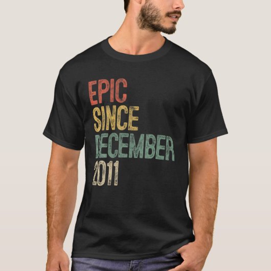 Funny epic Sinds december 2011 9th Birthday Gift 9 T-shirt (Voorkant)