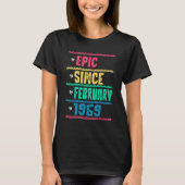 Funny epic Sinds februari 1969 53th Birthday 53 Ye T-shirt (Voorkant)