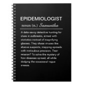 Funny Epidemiologist Definition Personalized Notitieboek (Voorkant)