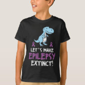 Funny Epilepsy Dinosaur Warrior Awareness Kind T-shirt (Voorkant)