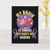 Funny Epilepsy Gezegde Kaart (Gele Bloem)