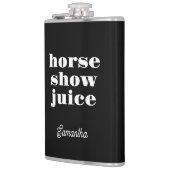 Funny Equestrian Black Horse Show Juice Heupfles (Links)
