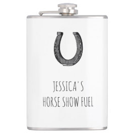 Funny Equestrian  Hoefijzer Horse Show Heupfles