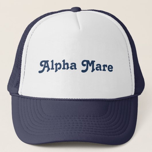 Funny Equestrian Horse Rider Alpha Mare Trucker Pet (Voorkant)