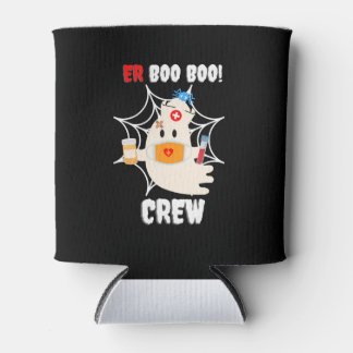 Funny ER Boo Boo Crew Nurse Halloween Cute Ghost Blikjeskoeler