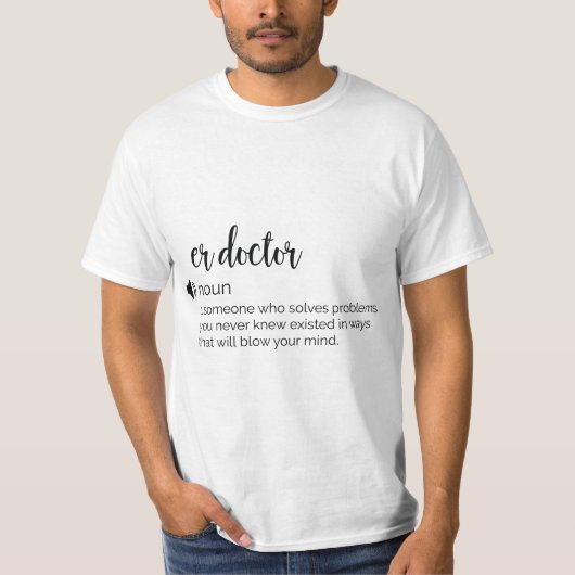 Funny ER Doctor, definitie T-shirt (Voorkant)
