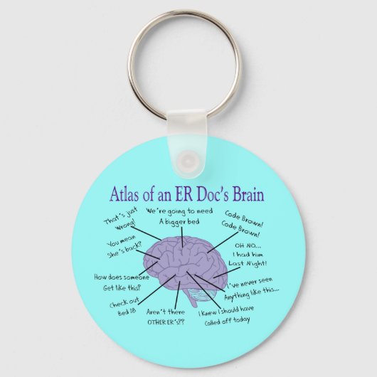 Funny ER Doctor Physician Gifts Sleutelhanger (Voorkant)