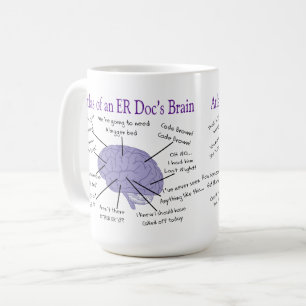 Funny ER Doctor Physician Gifts Two-Tone Coffee Mu Koffiemok