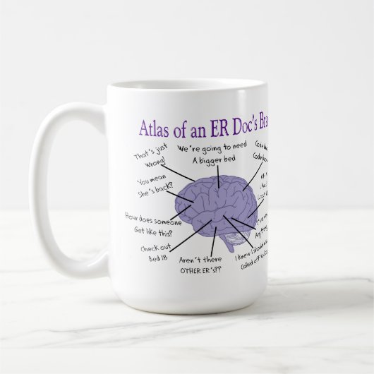 Funny ER Doctor Physician Gifts Two-Tone Coffee Mu Koffiemok (Links)