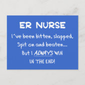 Funny ER Nurse Gifts Briefkaart (Voorkant)