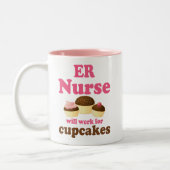 Funny Er Nurse Tweekleurige Koffiemok (Links)