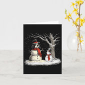 Funny Er Spaniel Dog In The Snow Tree Christmas Wi Kaart (Gele Bloem)