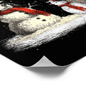 Funny Er Spaniel Dog In The Snow Tree Christmas Wi Poster (Hoek)