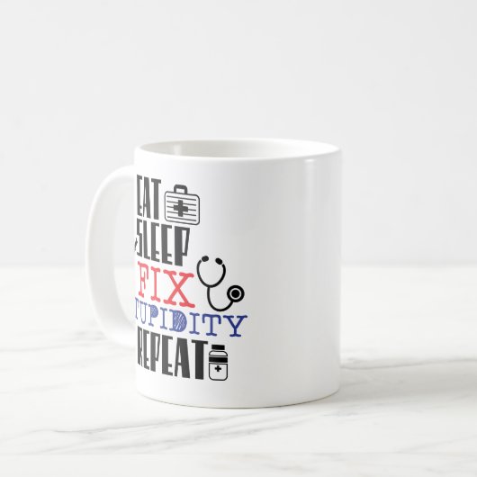 Funny ER Zurse Gift Coffee Mok Verpleegkundige Afs (Voorkant links)