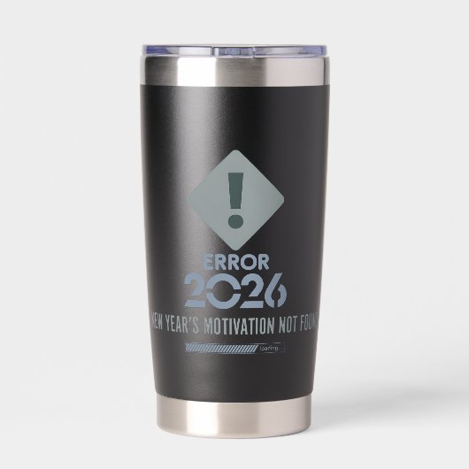 Funny Error 2026 Lovers' Mug Set for Couples Geïsoleerde Drinkbeker (Achterkant)