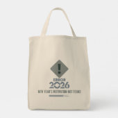 Funny Error 2026 Motivation Not Found Grocery Tote Tote Bag (Achterkant)