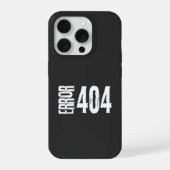 Funny Error 404 Page Not Found Geek Humor Design iPhone Hoesje (Achterkant)